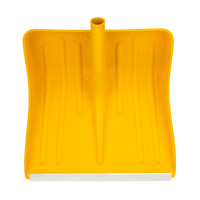 Лопата для уборки снега пластиковая, желтая, 420 х 425 мм, без черенка, Сибртех