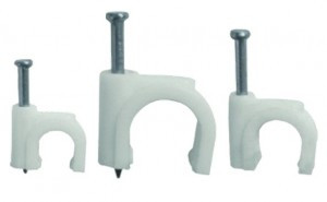 EKF скоба круглая пластиковая  5 мм (уп. 50 шт., цена за уп.) для крепления кабеля plcn-sr-5