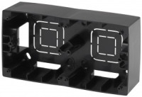 ЭРА 12 коробка-переходник ОУ для накл. монтажа 2 пост. роз. черный 12-6102-06 5479