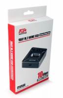 USB 3.1 Докcтанция SSD M.2 NVME  AgeStar 31CBNV1C (GRAY), алюминий, серый, 19478