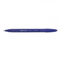 Ручка шариковая масляная автоматическая BRAUBERG "Delta", СИНЯЯ, soft-touch, 0,7 мм, линия 0,35 мм,