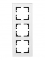 Lezard VESNA рамка акрил СУ 3 мест., верт., серая матовая 742-M7180-153