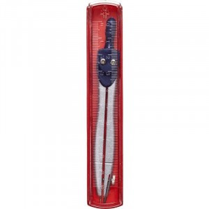 Циркуль Attache длина 115 мм, в комплекте с линейкой, пластиковый пенал 382373