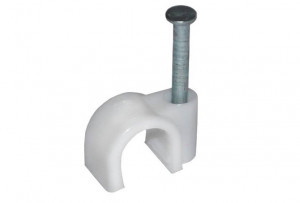 General скоба круглая пластиковая 6мм (уп.50шт, цена за уп.) для крепления кабеля GBF-6-50-R 475516