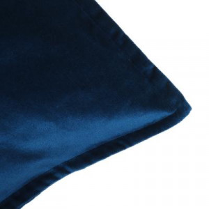 BY COLLECTION Чехол для подушки велюр 50х50см, 100% хлопок, синий