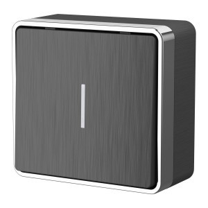 Werkel выкл. ОУ 1 кл. 10A (инд.) Gallant (графит рифленый) W5010104 a051335