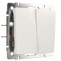 Werkel мех. выкл. СУ 2 кл. 10A проходной (перламутровый рифленый) W1122013 a051185