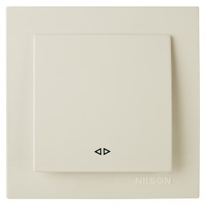 Nilson TOURAN  выкл. СУ 1 кл. крем. (крестообразный) 24121010