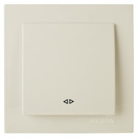 Nilson TOURAN  выкл. СУ 1 кл. крем. (крестообразный) 24121010