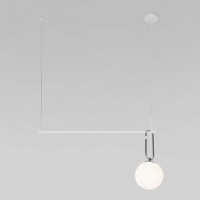 Eurosvet св-к подвес. Е27 1x40 Вт 950х200х1160 металл белый/белый мат./латунь Riche 70143/1 a060838