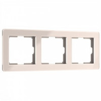 Werkel рамка СУ 3 мест. Acrylic (айвори) W0032743