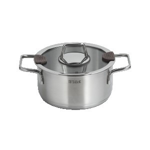 Кастрюля нерж сталь с крышкой Каскад 5,0л стенки 0,6мм дно 2,9мм, индукция TR-11034 TalleR