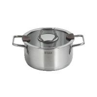 Кастрюля нерж сталь с крышкой Каскад 5,0л стенки 0,6мм дно 2,9мм, индукция TR-11034 TalleR