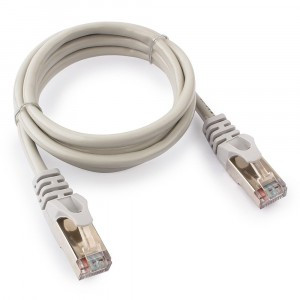 Cablexpert патч-корд FTP cat5e, 1м, литой, многожильный (серый)
