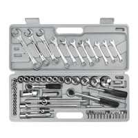 ЕРМАК Набор инструментов 63 предмета, универсальный, 1/2" и 1/4"