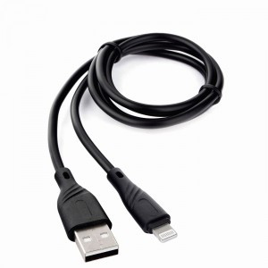 Дата-кабель USB(A)шт. - 8pin шт.(iphone) Cablexpert серия Classic 1, 2.1A,1м,черн,кор.,подвес,17896