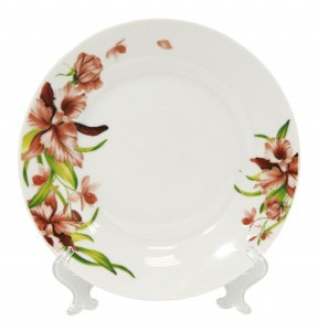 Тарелка десертная Вьюнок 19см фарфор (кратность 12шт!!!) МФК MFK20251