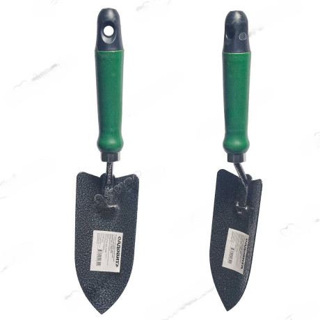 Совок посадочный (JD6082 H) широкий с пластиковой ручкой САДОВИТА (120