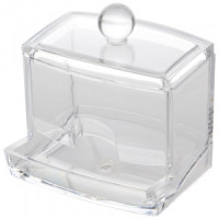 Органайзер д/ватных палочек "Топ", 9*9*8см, пластик, 5389 Волшебная страна