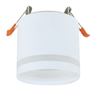 Ecola GX53SP 5374 св-к встраив. СПОТ с полосой углубл. Белый матовый 82x76 SR534WECB (10!)