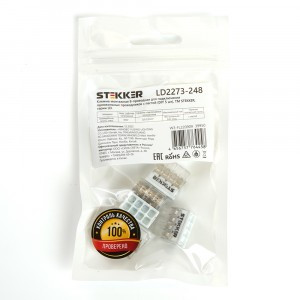 STEKKER клемма СМК 8x(0,5-2,5мм2) 450V 24A с пастой LD2273-248 (уп.5шт, цена за уп) 39950