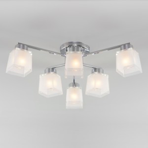 EUROSVET Люстра 6x40W 660 металл хром/белый Delfi 30162/6