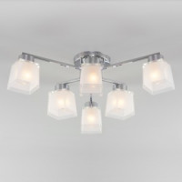 EUROSVET Люстра 6x40W 660 металл хром/белый Delfi 30162/6