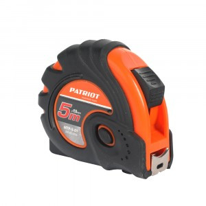 PATRIOT Рулетка MTP-5-01, ширина ленты 19мм, ударопрочный корпус, обрезиненная, 5м,350005006