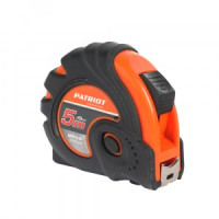 PATRIOT Рулетка MTP-5-01, ширина ленты 19мм, ударопрочный корпус, обрезиненная, 5м,350005006