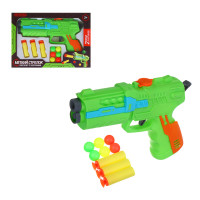 ИГРОЛЕНД Пистолет "Меткий стрелок" с патронами, ABS, 21,5х3,8х15,2 см, 4 диз
