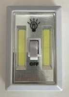 СТАРТ ночник PL-2LED-COB (3xR03 не в компл.) пластик/белый, с мех. выкл. d=75