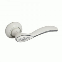 АЛЛЮР АРТ &quot;ШЭРОН&quot; W/CP (17112) круглое основание белая/хром Комплект ручек (20)