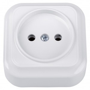 Bylectrica Вариант роз. 16А 1 мест. ОУ (корп. ABS) белый РА16-0101