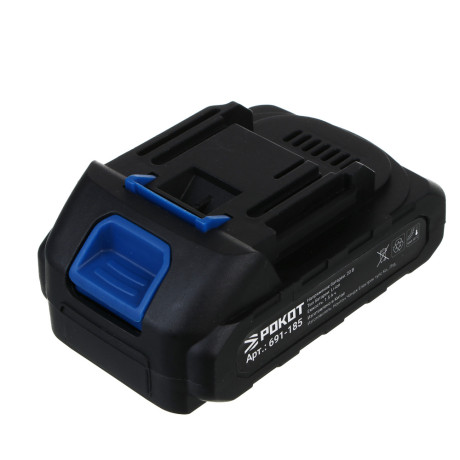 РОКОТ Электропила аккумуляторная, 1АКБ, шина 100мм, 2 А*ч Li-ion