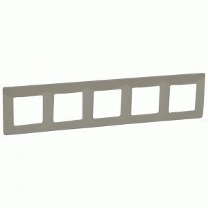 IEK ETIKA рамка СУ 5 мест. светлая галька 672525