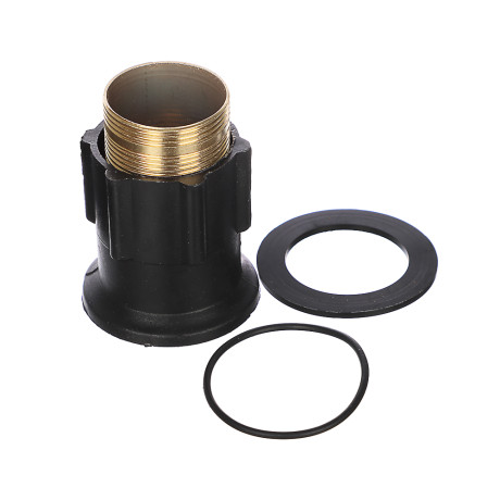 СоюзКран Смеситель для кухни, поворотный излив, кер. кран-буксы 1/2, черный, нерж.сталь, SS01-R240