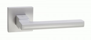 Ручка дверная компл.квадрат.основ. РЕНЦ Рим серый (RAL 7047) INDH 53-03 Grey