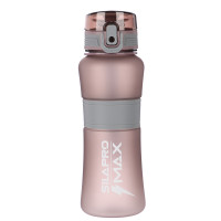 SILAPRO MAX Бутылка спортивная с замком, ELDERBERRY-ULTIMATE GREY, 600мл, РС, силикон