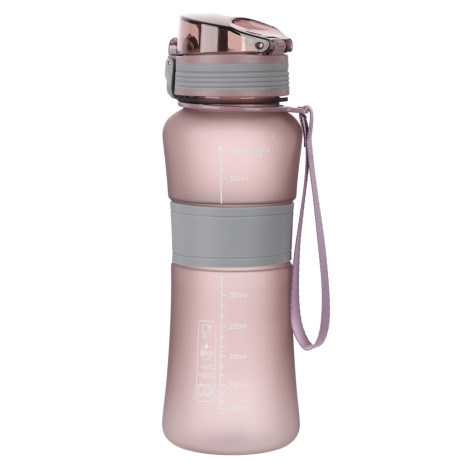 SILAPRO MAX Бутылка спортивная с замком, ELDERBERRY-ULTIMATE GREY, 600мл, РС, силикон