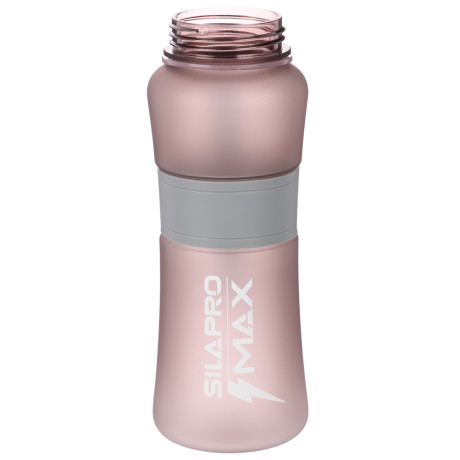 SILAPRO MAX Бутылка спортивная с замком, ELDERBERRY-ULTIMATE GREY, 600мл, РС, силикон