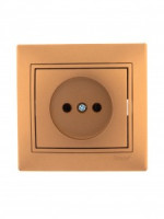 Lezard Мира роз. СУ 1 мест. 16А металлик золото (керамика, корпус PC) 701-1313-121