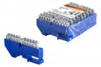 TDM Шина "N" нулевая с изолятором на DIN-рейку 6х9мм стойка бол. 10 групп никел. (10!) SQ0801-0328