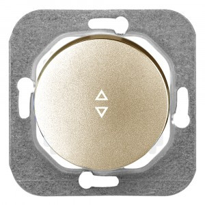 Bylectrica РЕТРО ПРОВАНС мех. выкл. 1 кл. СУ проходной корп. ABS, (С610-3361 шампань)