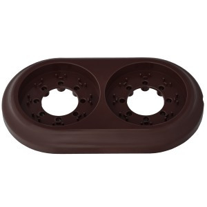 Bylectrica РЕТРО рамка 2 мест. (ABS-пластик), ШОКОЛАД ЮЛИГ.735212.471 шоколад