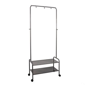 Вешалка напол. гардероб. Валенсия 22М на колес.(2полки)70*30*162(граф)до 20кг ВГВ22МГр под заказ ЗМИ