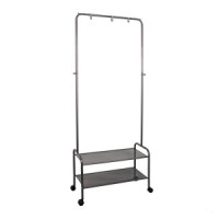 Вешалка напол. гардероб. Валенсия 22М на колес.(2полки)70*30*162(граф)до 20кг ВГВ22МГр под заказ ЗМИ