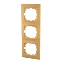 &quot;Lezard Мира рамка 3 мест. (б/вст, вертик.) ясень (PC) 701-4700-153