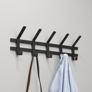 Вешалка настенная Торонто 5 (5 крюч.) 58*8,5*16,8см (черный) ВНТ5Ч под заказ ЗМИ