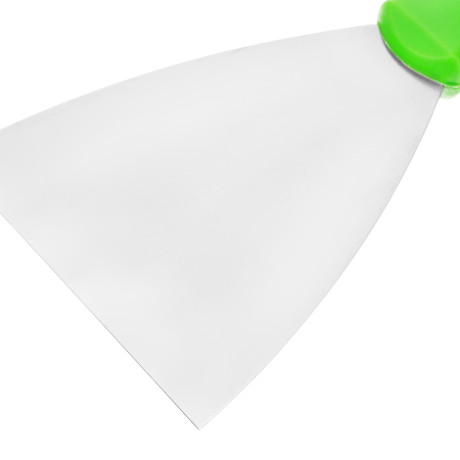 Шпательная лопатка из нержавеющей стали, 100 мм, пластмассовая ручка Сибртех