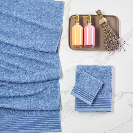 PROVANCE Нэви Полотенце махровое, 100% хлопок, 30х50см, 500гр/м, синий